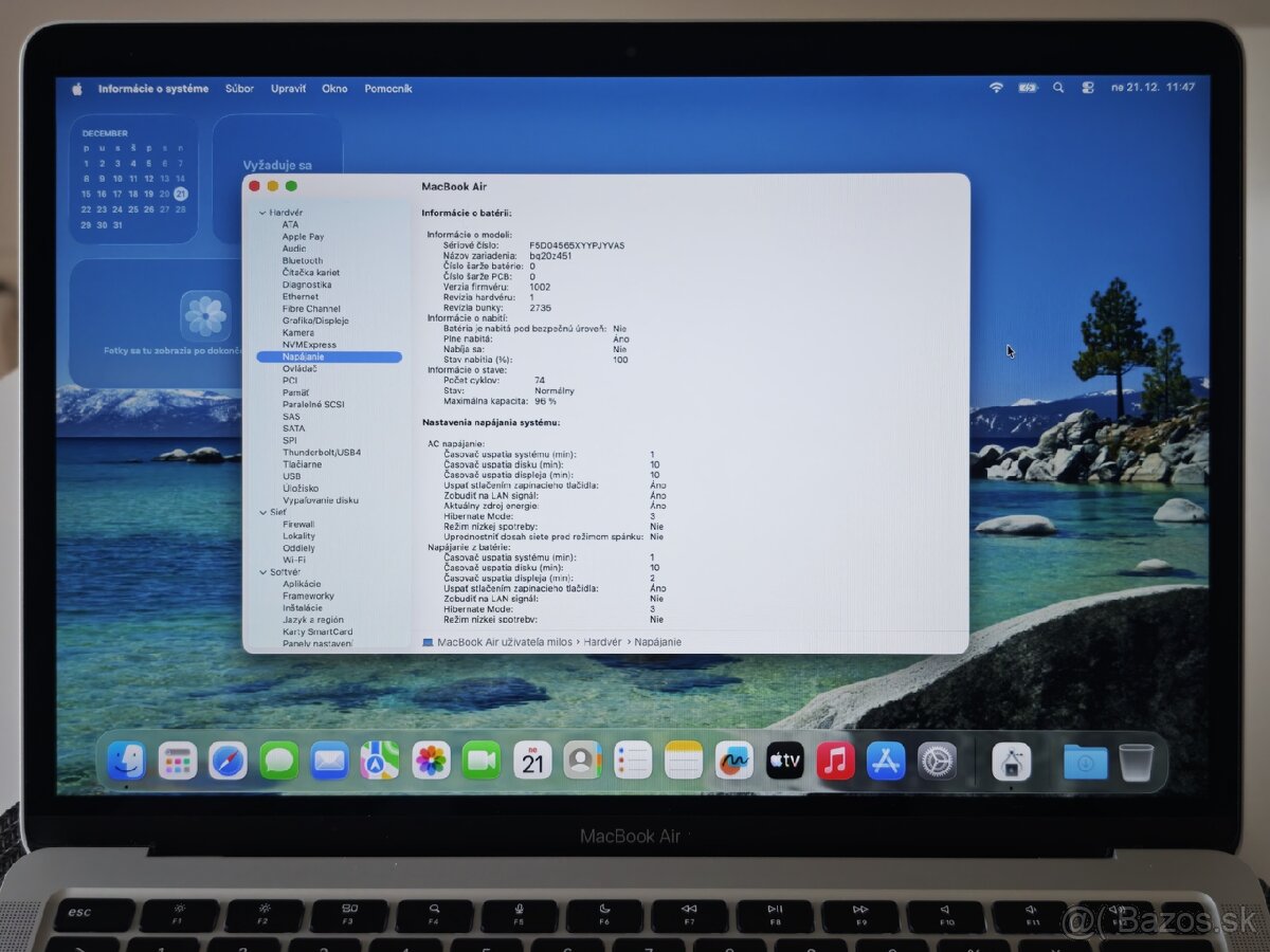 Apple MacBook Air M1 (2020) 8GB SSD 256GB Silver - TOP stav - 10