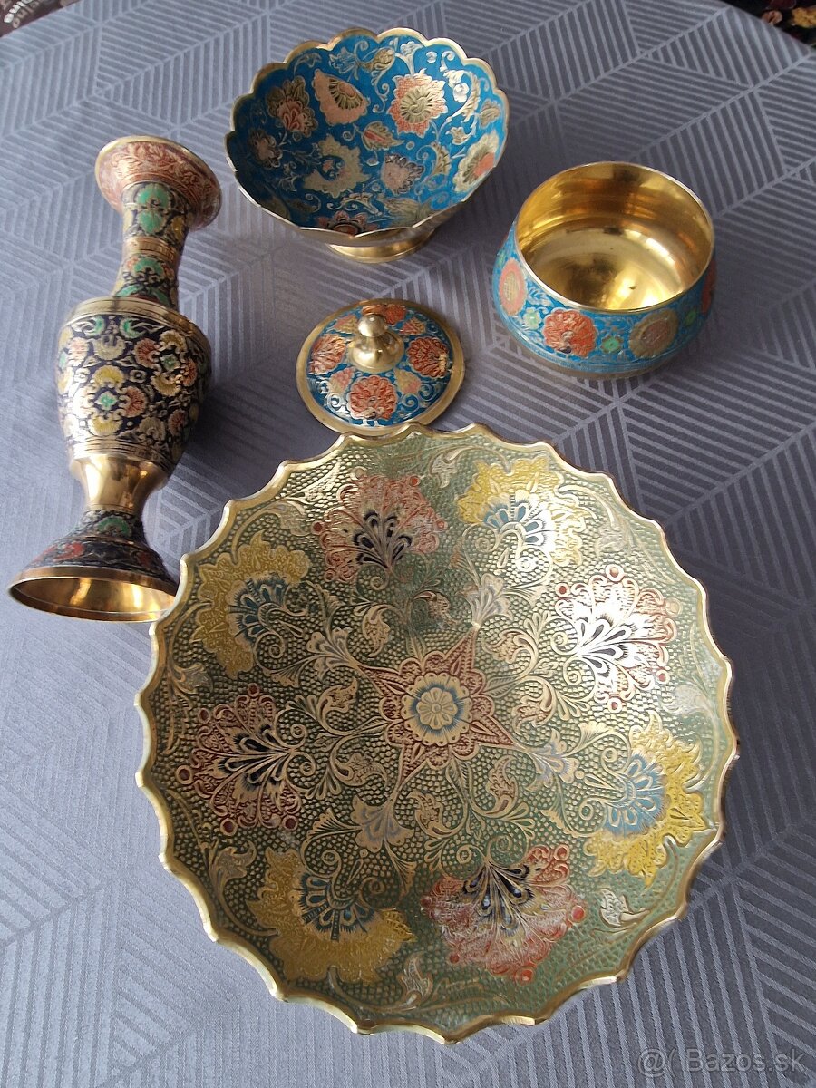 Tradičné indické mosadzné dekorácie - 10