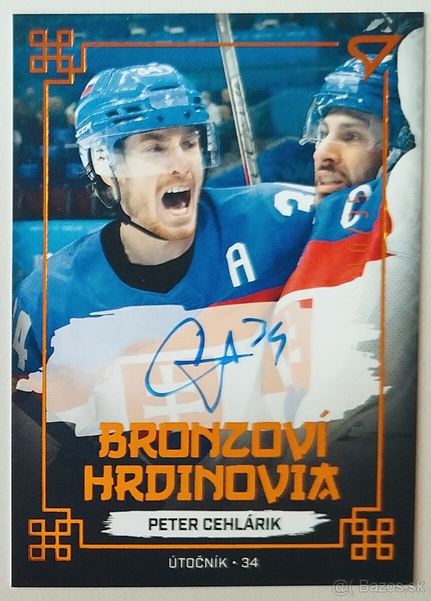 Hokejové kartičky - HS 2022 BRONZOVÍ HRDINOVIA BLACK AUTO/35 - 10