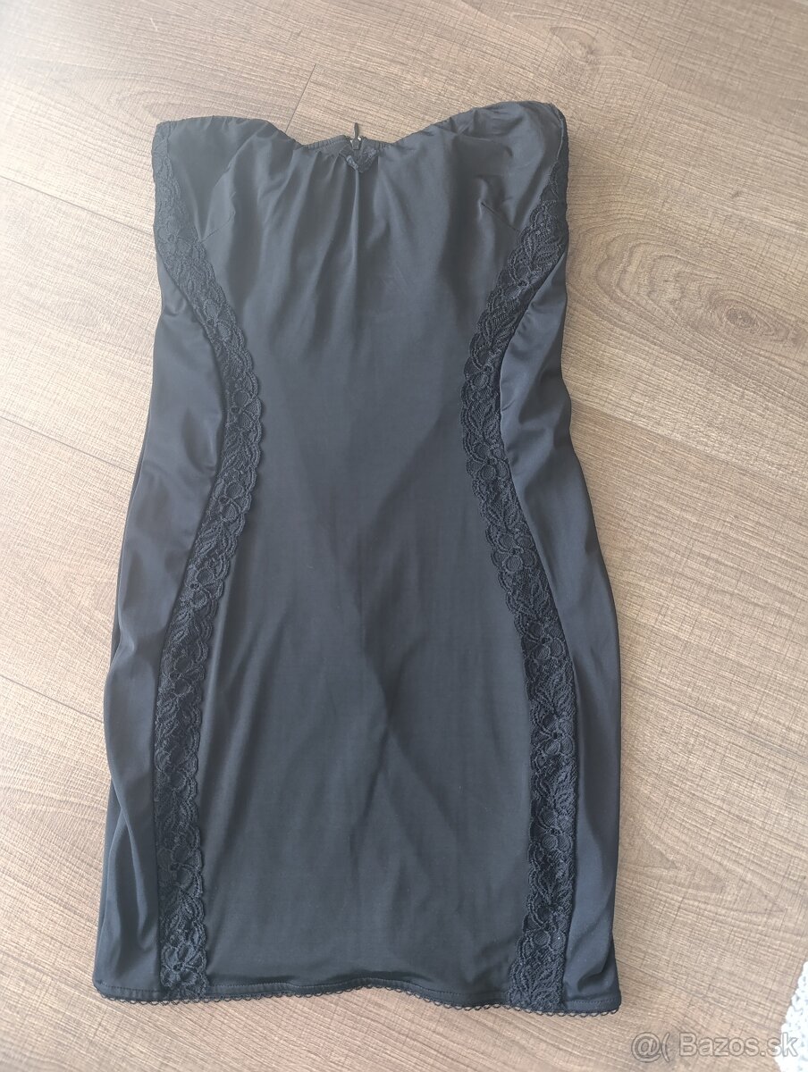 Šaty bez ramienok S - 10