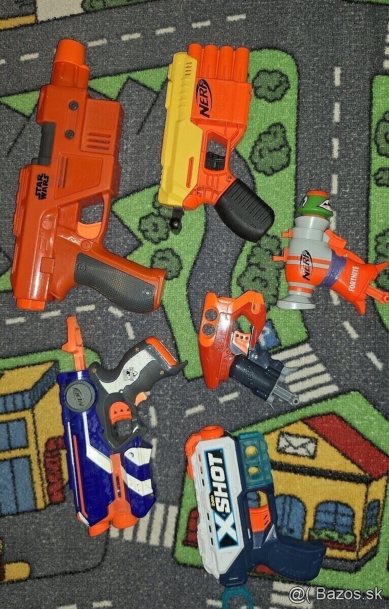 NERF pušky, pištole, pažby, náboje - 10