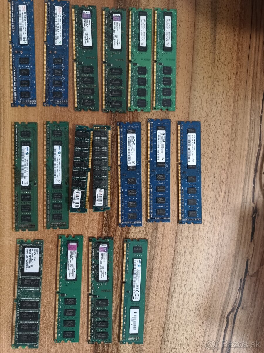 Predám Ddr 1,2,3 a EDO Ramky 1-4GB - 10