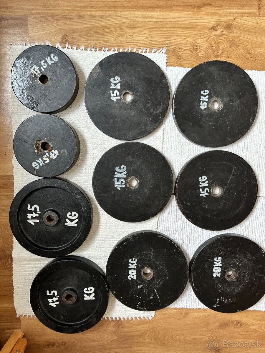 Bench press lavica inSPORTline spolu so závažiami a tyčami - 10