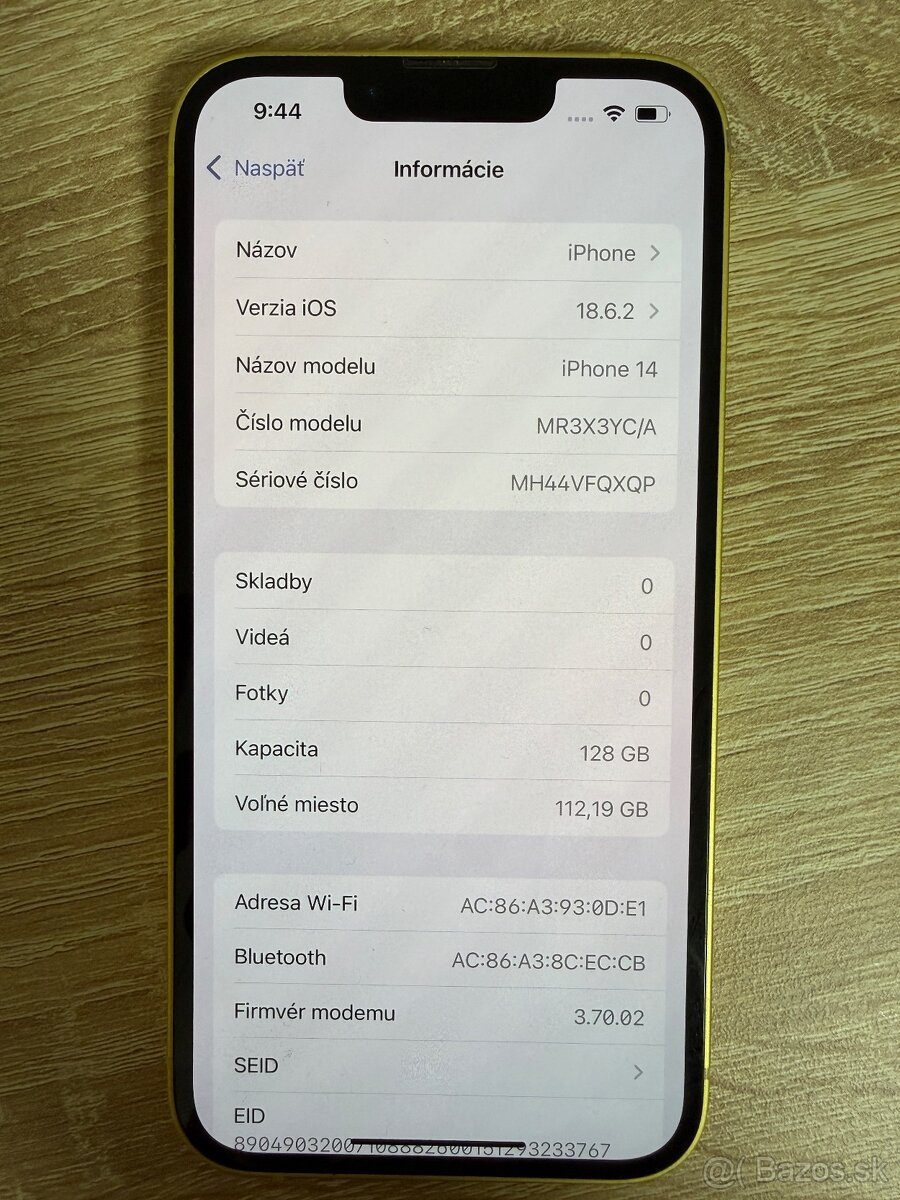 iPhone 14, 128GB, Yellow - 10