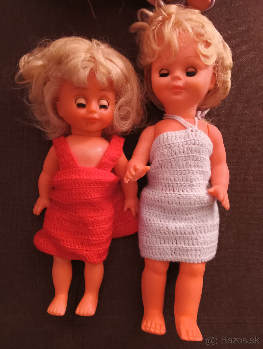 RETRO STARÉ HRAČKY - 2x PES, 6x PANENKA, ATD. - 10