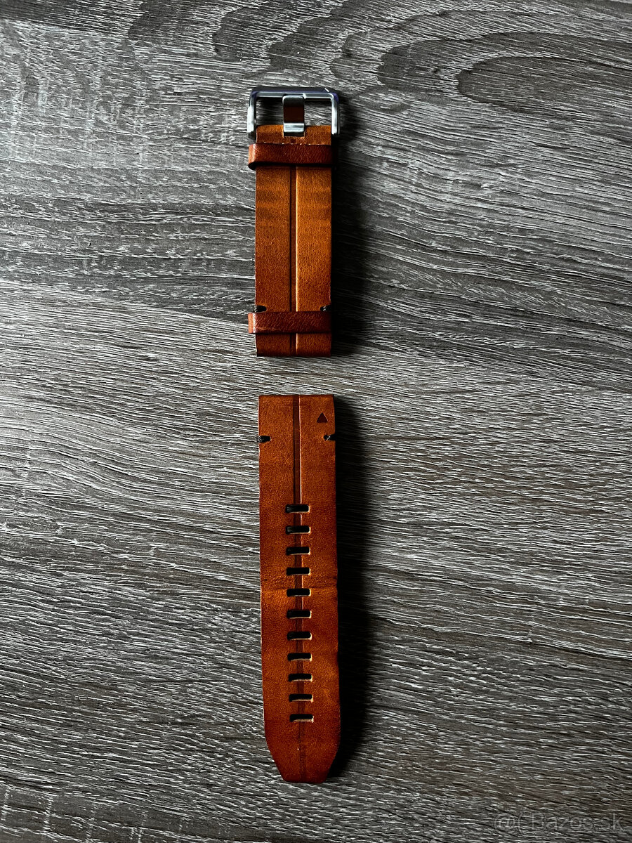 Garmin fenix 7X Sapphire Solar, Titanium / Brown Leather Ba - 10