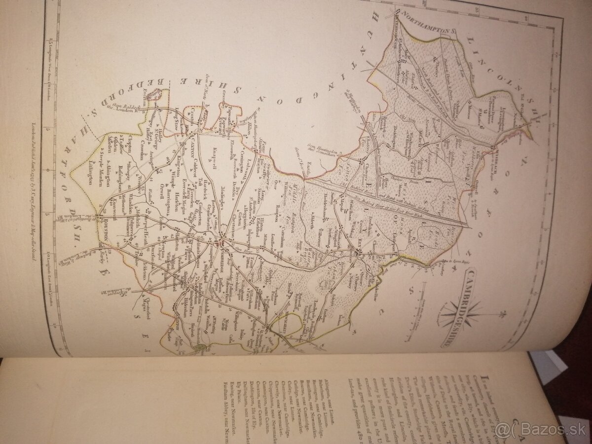 Veľký atlas Anglicko viac ako 50 máp 1793 - 10