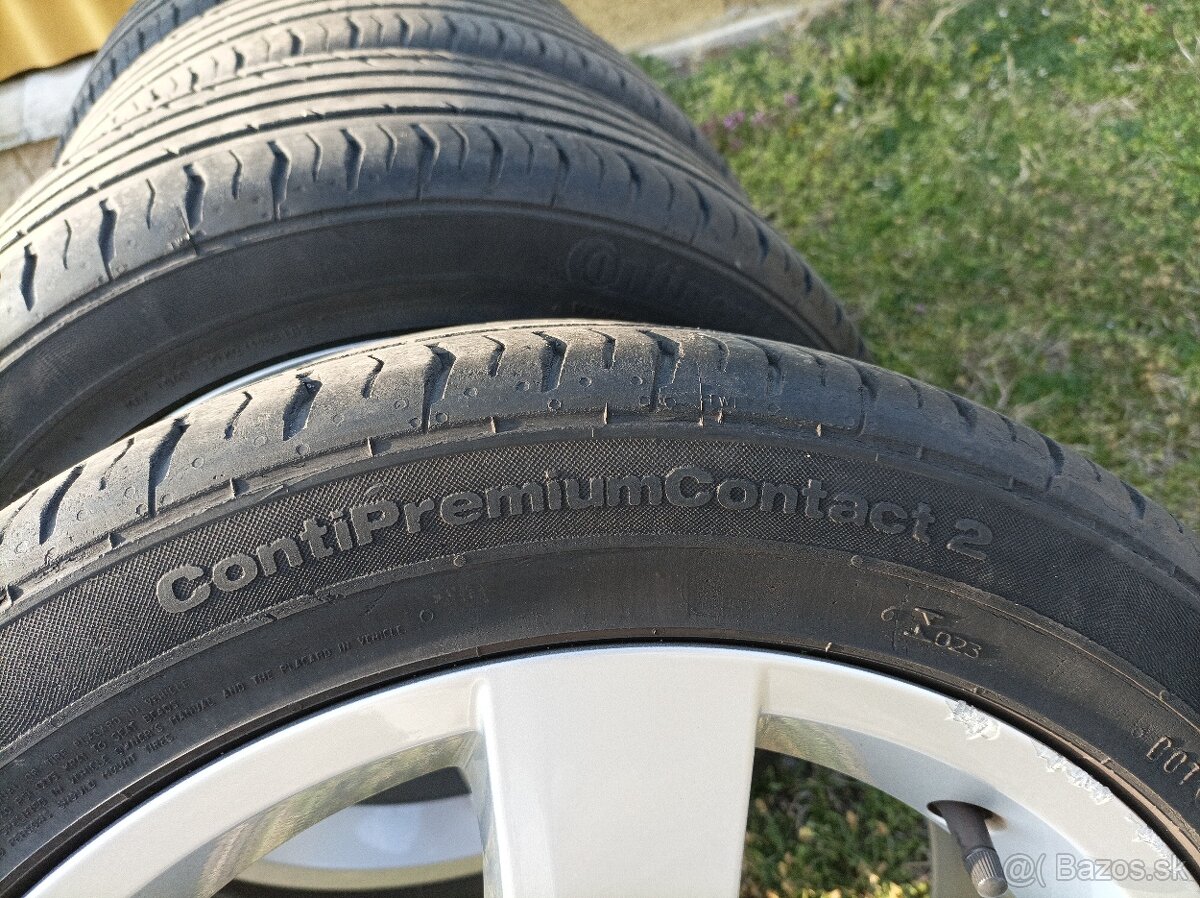 Alu disky 16" 5x 112 + letné pneu Continental - 10