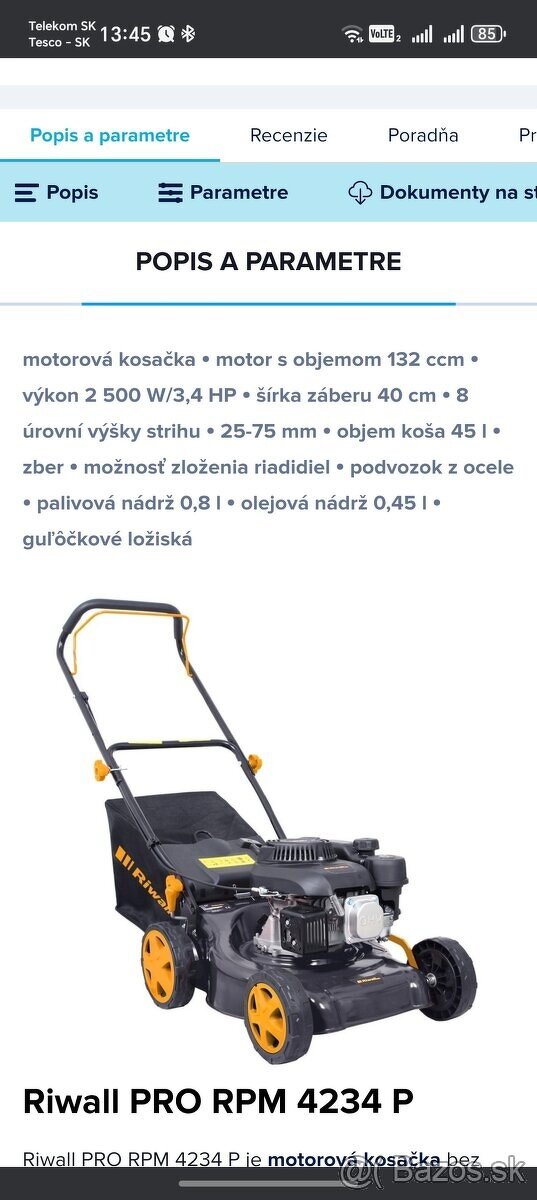 Predam kosacku RIVALL RPM4234 P - 10