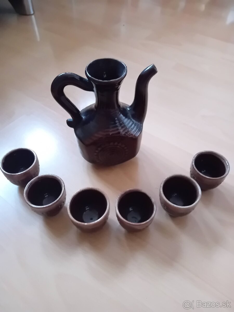 Keramika - šálky, karafy, čajník - 10