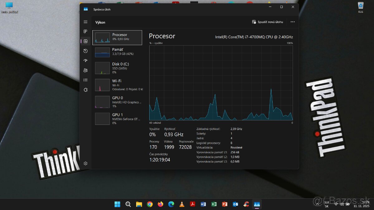 LENOVO ThinkPad T540p /i7/RAM8GB/SSD128GB/WIN11 - 10