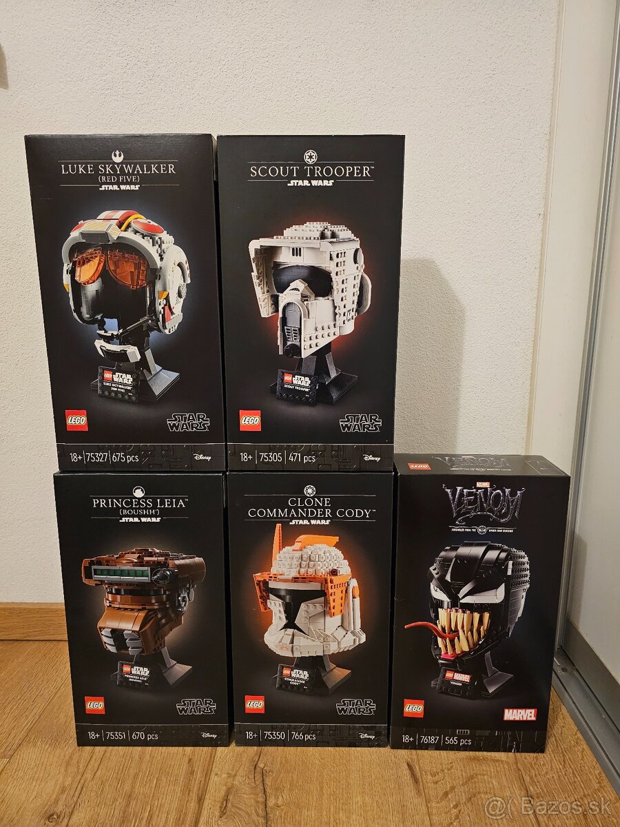 LEGO Star Wars a Marvel helmy NOVÉ - 10