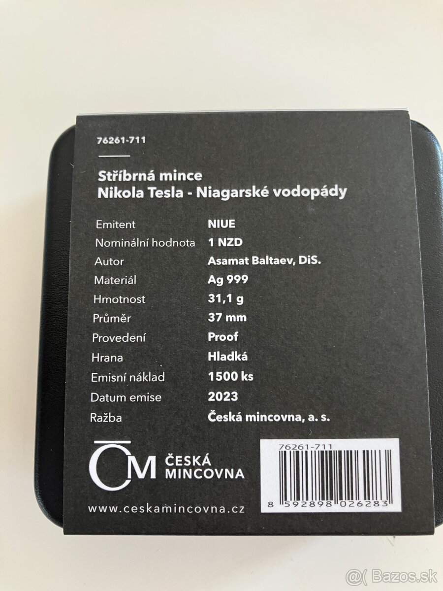 Sada strieborných mincí NIKOLA TESLA - 10