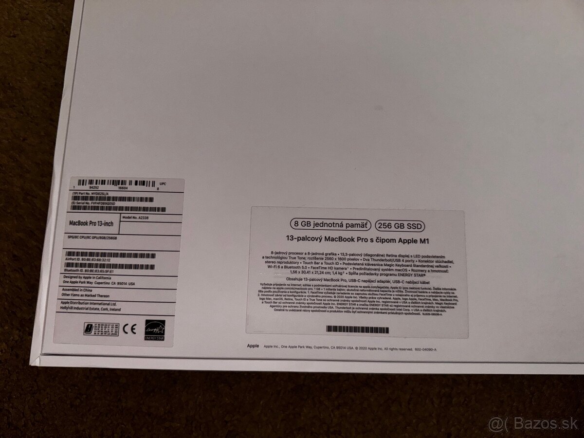 MacBook Pro 13 M1 8/256 GB, 94% baterie, TOP STAV - 10