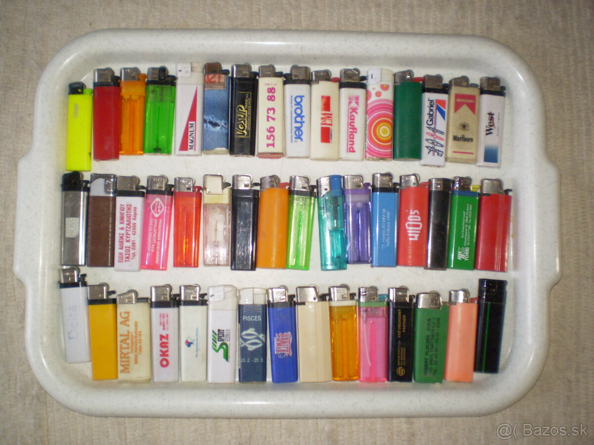 plynové zapaľovače plastové - 10