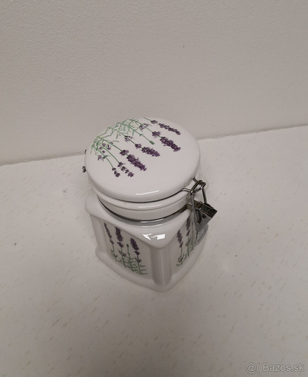 Porcelánová dóza levanduľa - 10