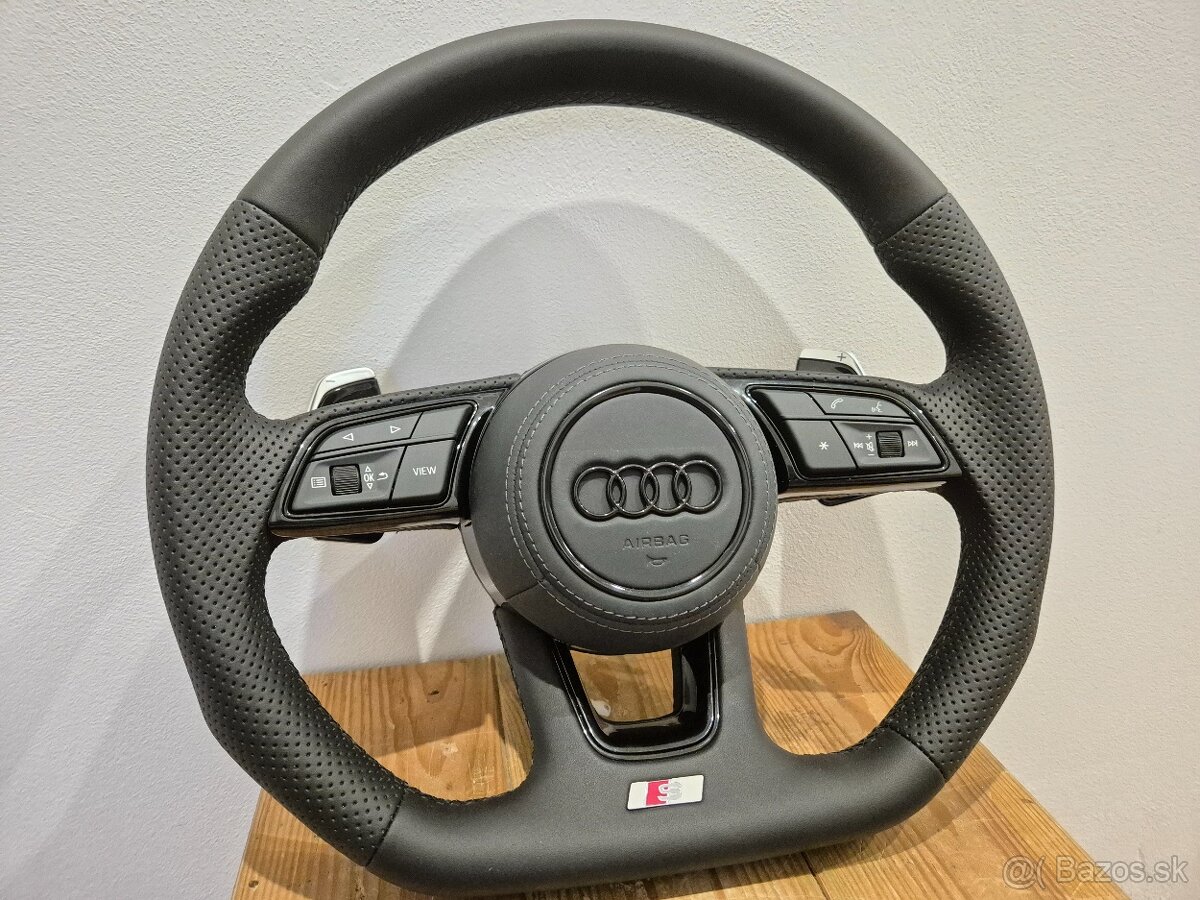 AUDI SLINE VOLANT MULTIFUNKCNY S PÁDLAMI A3 A4 A5 A6 Q5 Q7 - 10
