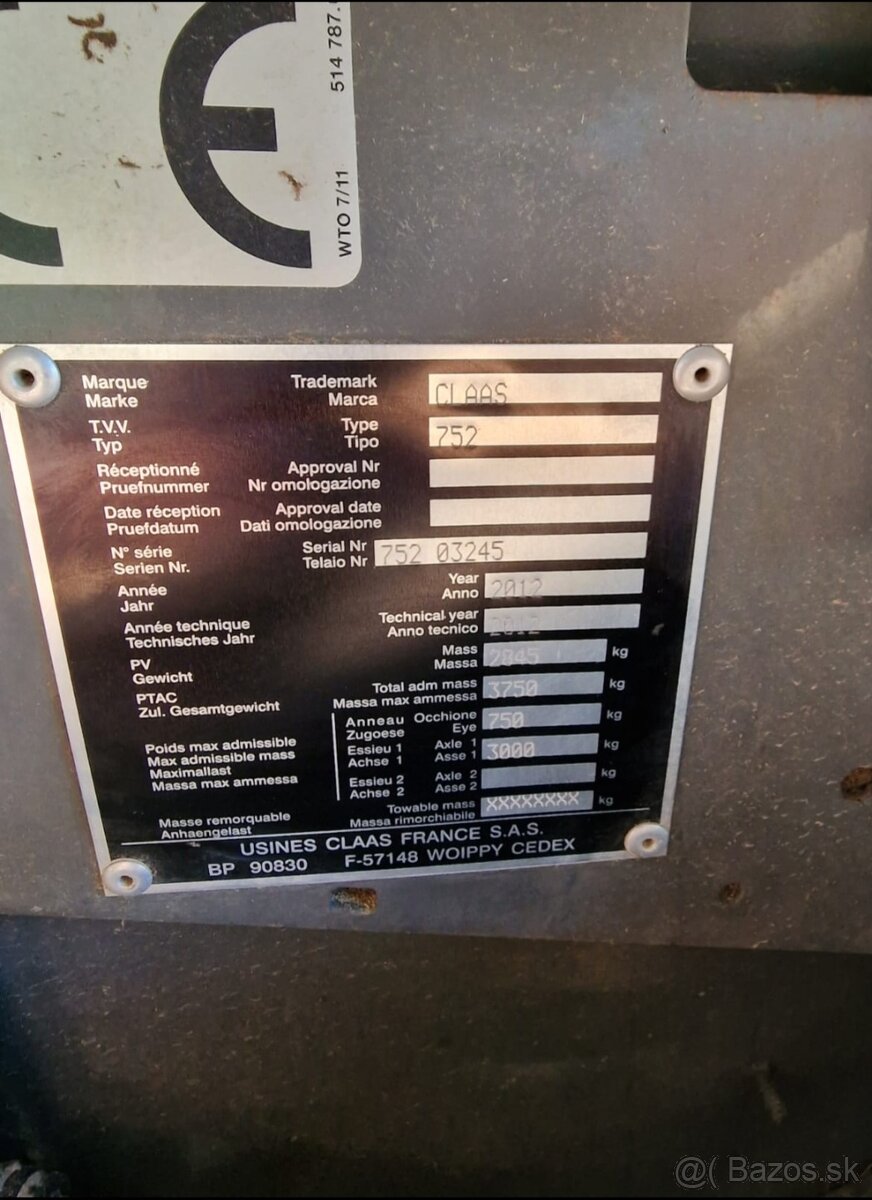 Lis na guľaté balíky Claas Variant 385 RC - 10