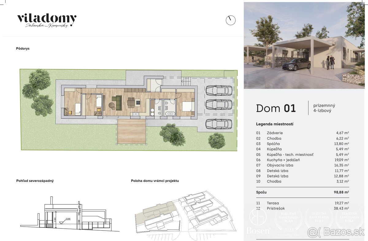 BOSEN | Jedinečné pozemky pre rodinné domy so stavebným povo - 10