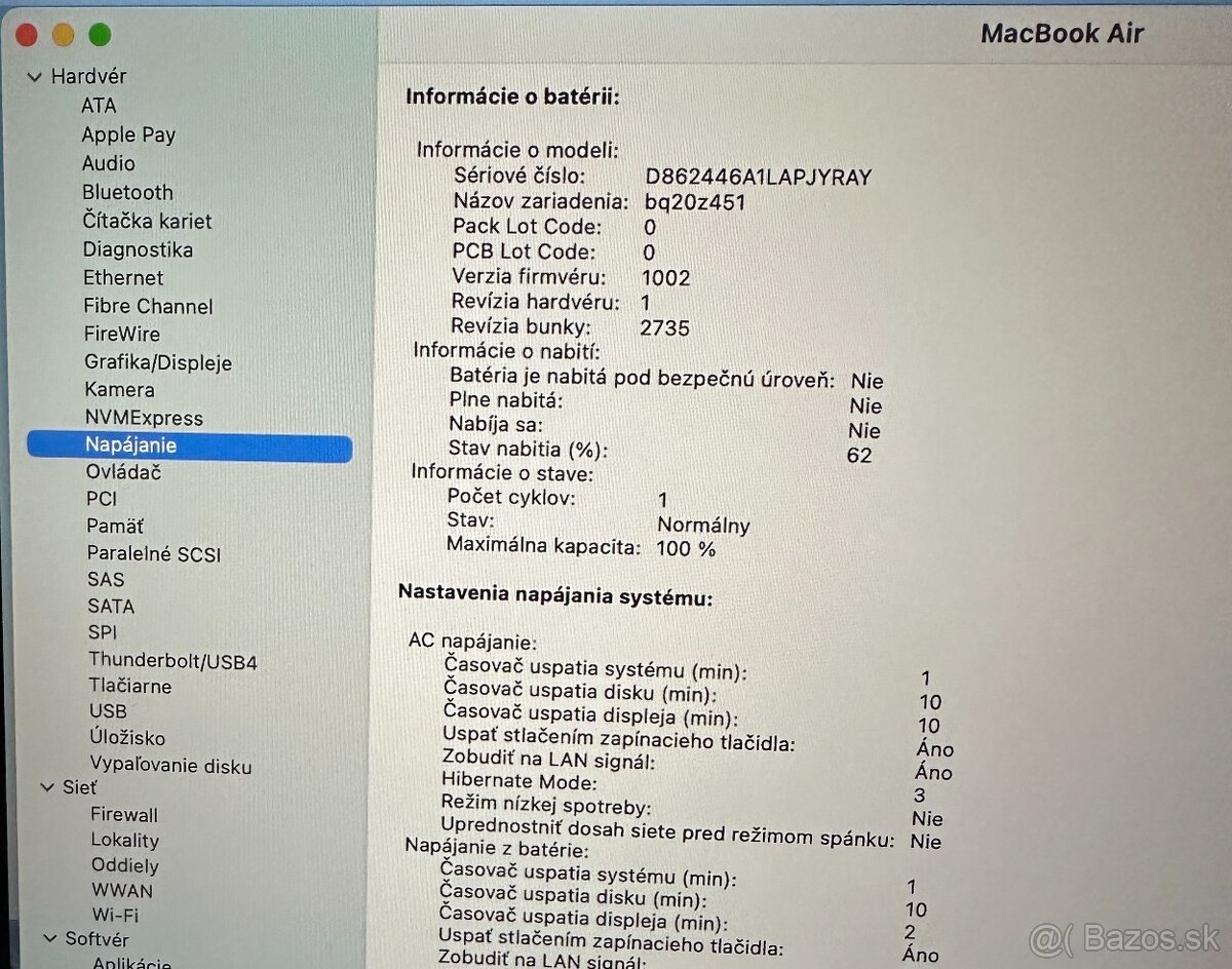 MacBook Air 2020| 13.3"| M1| 8GB+256GB| A2337| Space Gray - 10