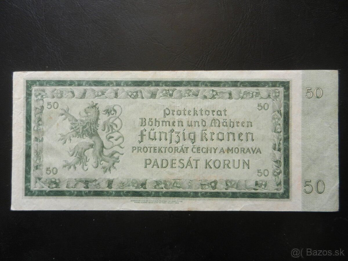 Bankovky protektorát 10 neperforované - 10