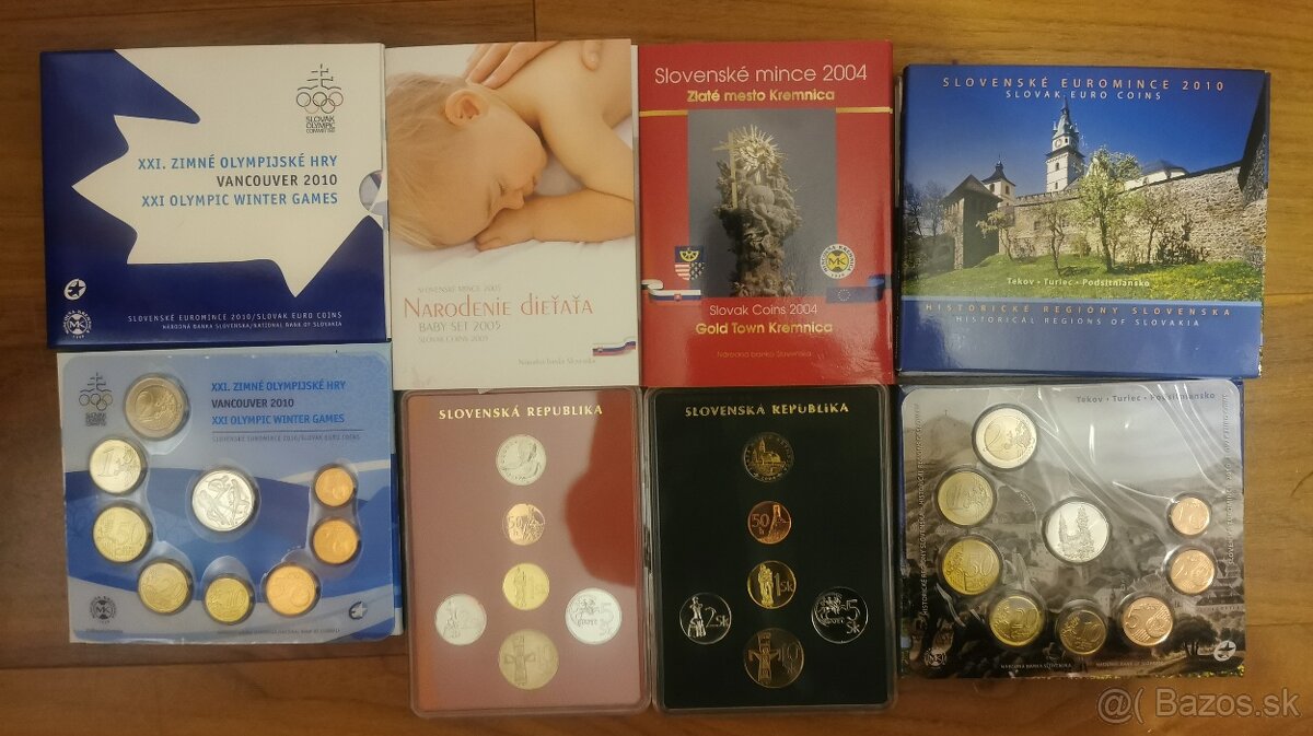 Predám sady mincí PROOF-BK prevedenie - 10