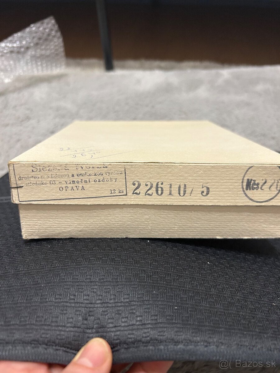 Gule retro sklenené fúkané - 10