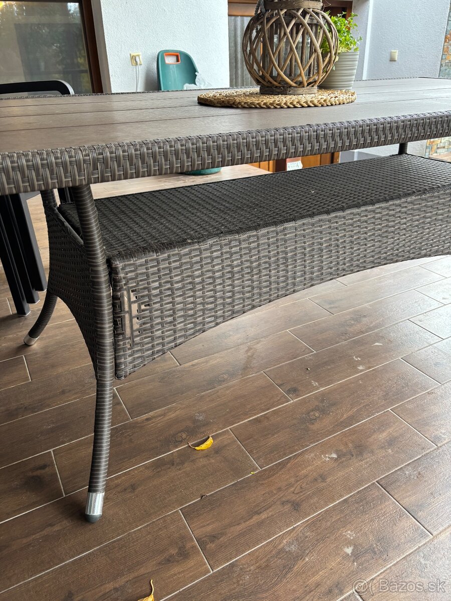 Stoličky keter a stôl z JYSK, zájradný nábytok - 10