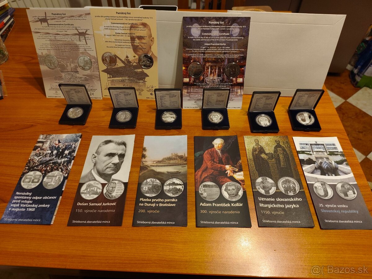Predám Slovenské strieborné pamätné mince 2009-2020 - 10