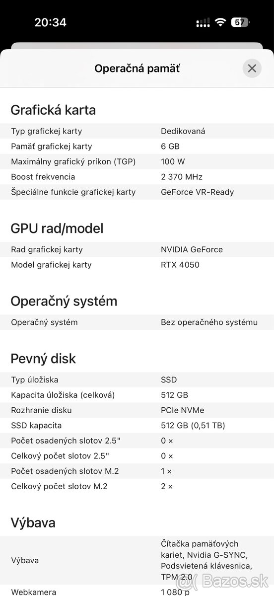 Lenovo Legion Slim5 RTX4050 - 10