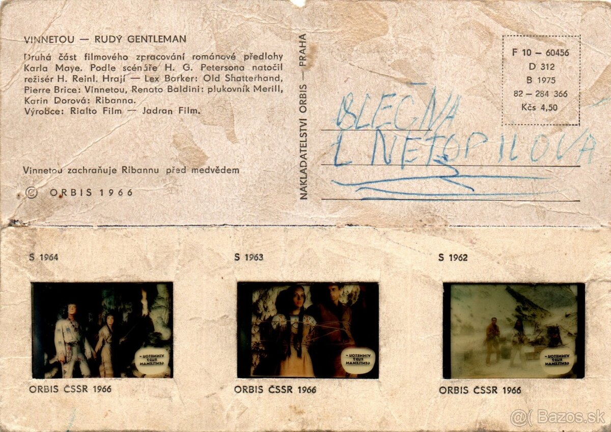 WINNETOU POHLADNICE S DIAPOZITIVMI - 10