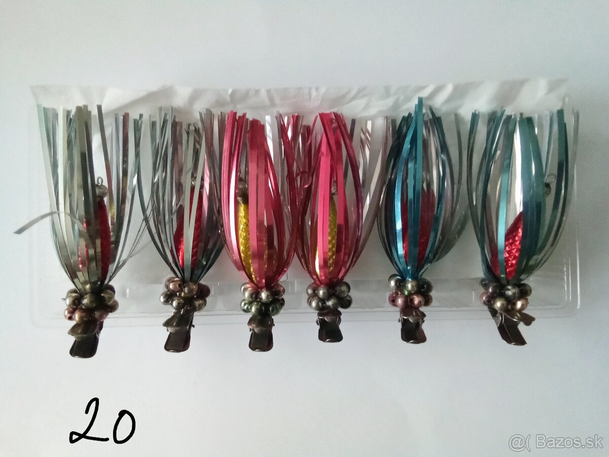 Staré, vánoční ozdoby -baňky a různé - vianočné ozdoby - 10