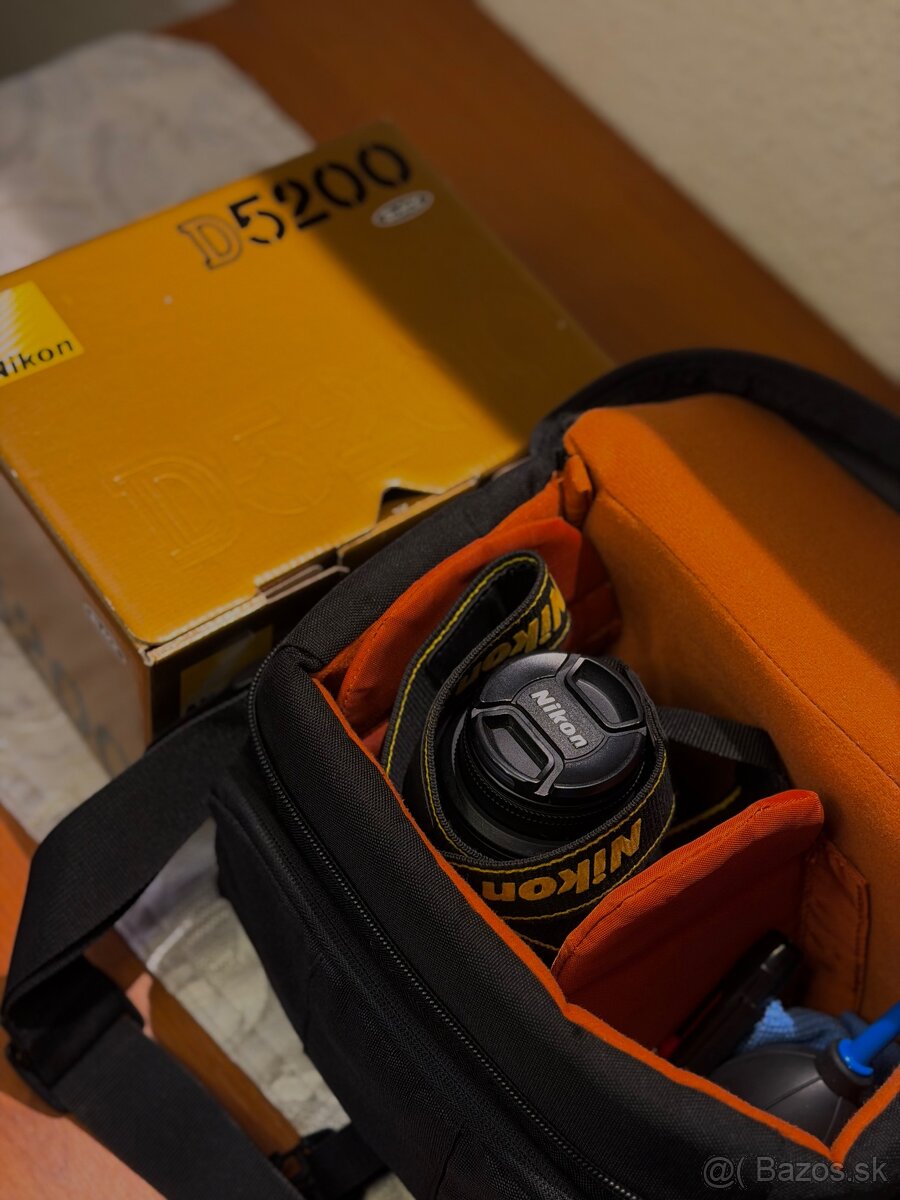 NIKON D5200 DSLR + objektív + príslušenstvo - 10