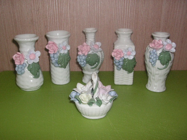 karafy, svietniky, poháre, džbán, vázy, koreničky - 10