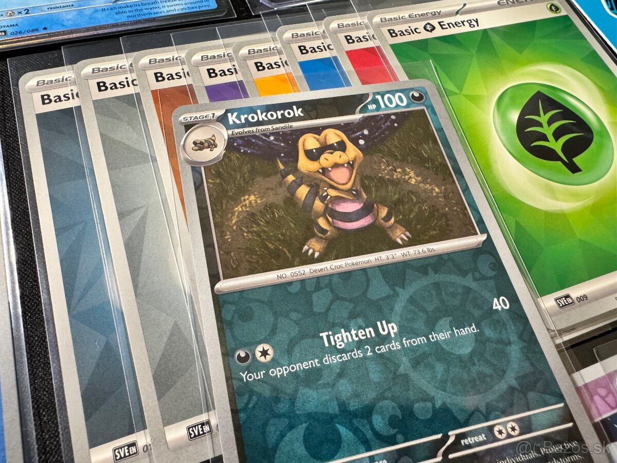 Pokemón MEGA balík (F): 100ks kariet v obaloch s EX + darček - 10