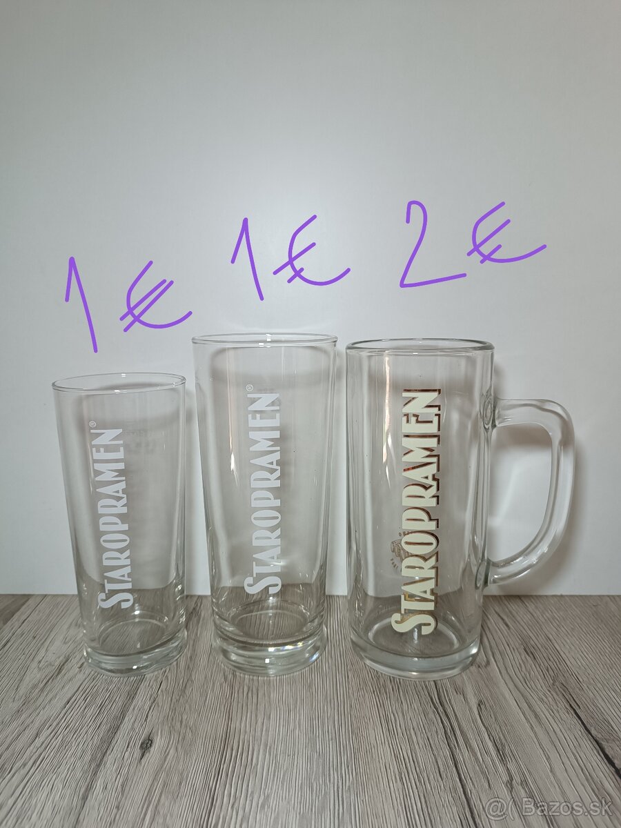 České pivové poháre 1 - 10