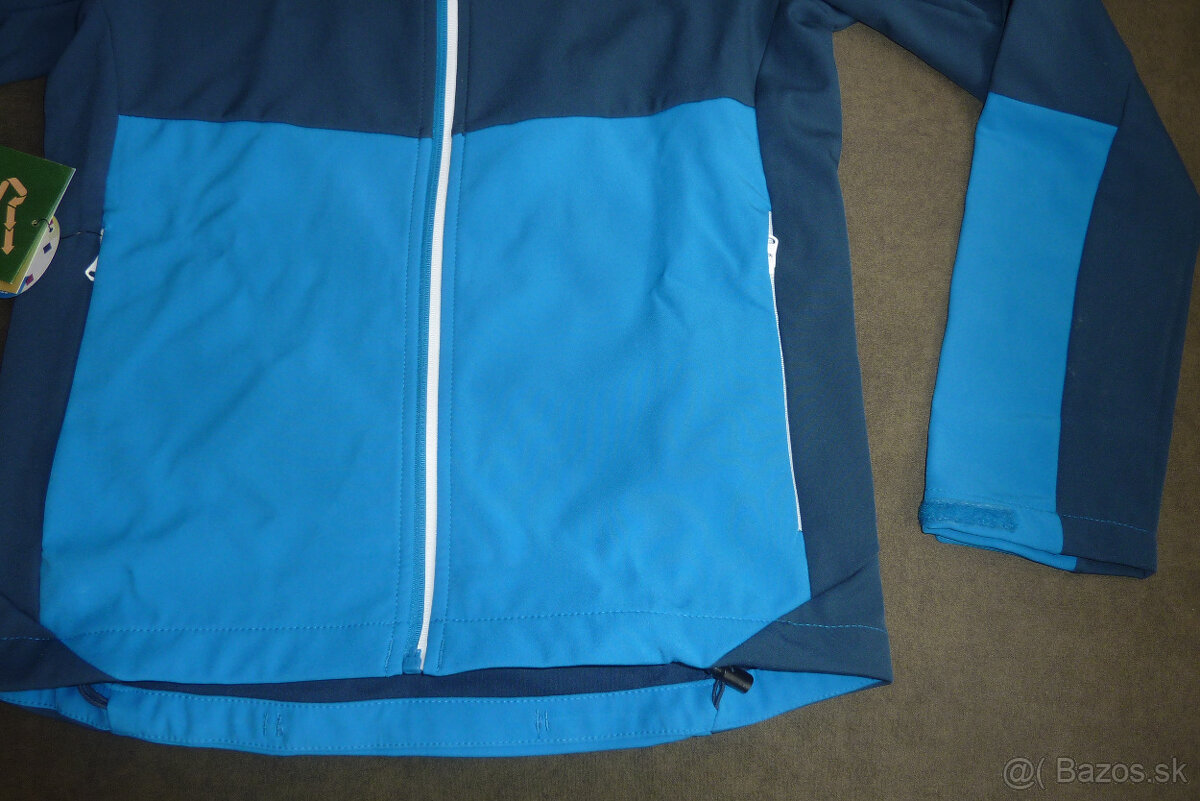 Pekná praktická softšelová bunda, NOVÁ S VISAČKOU, v.164 - 10