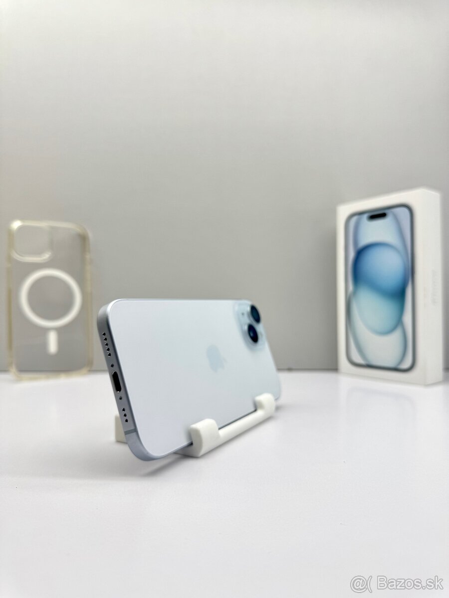 Apple iPhone 15 BLUE 128GB ORIGINÁL STAV+Príslušenstvo - 10