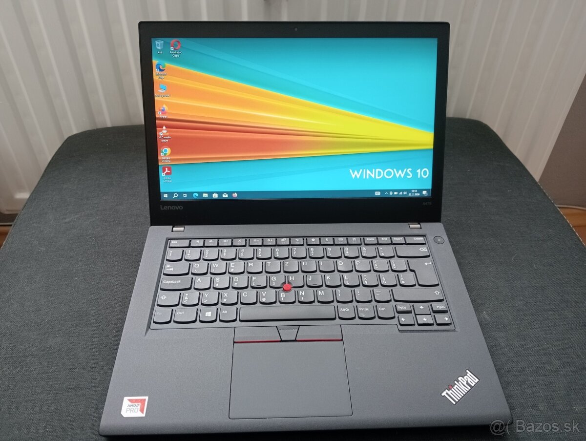 Lenovo thinkpad a475 , 4-jadrový procesor AMD , 8gb ram ,ssd - 10