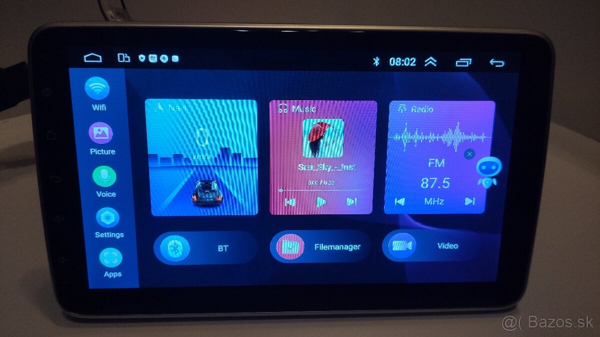 10 Palcove 1 DIN Android Rádio s GPS WIFI 2 GB / 64 GB - 10