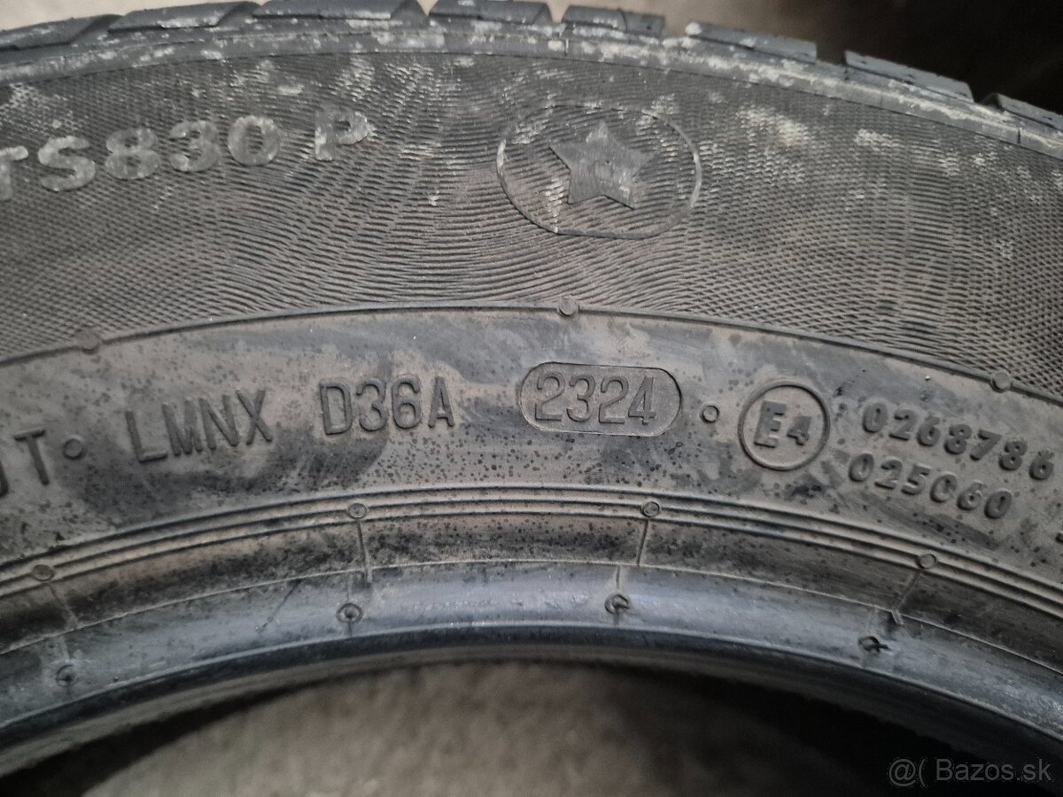 195/65 r16 zimné 4 ks CONTINENTAL dezén 8-7,9 mm DOT2024 - 10