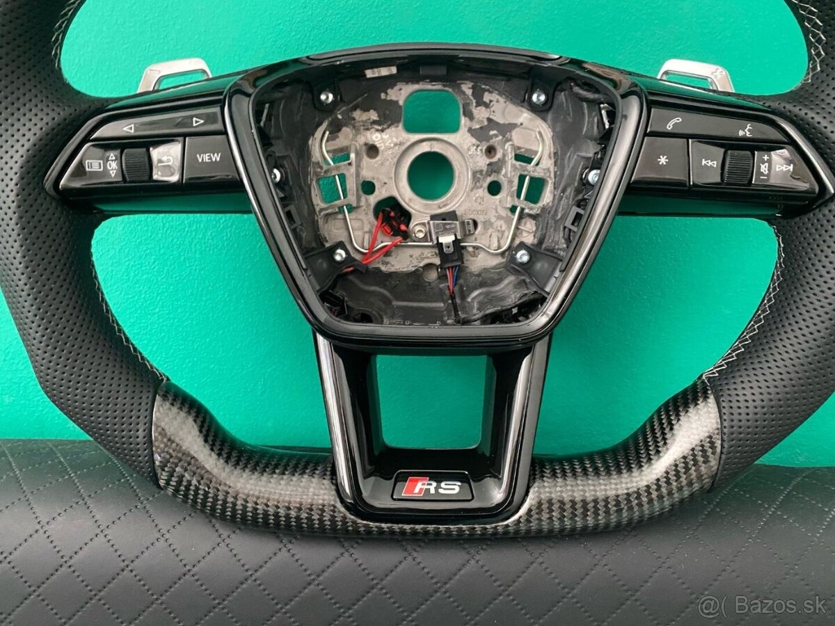 AUDI VOLANT KARBONOVY A6 A7 C8 Q8 S8 SQ8 E-TRON - 10