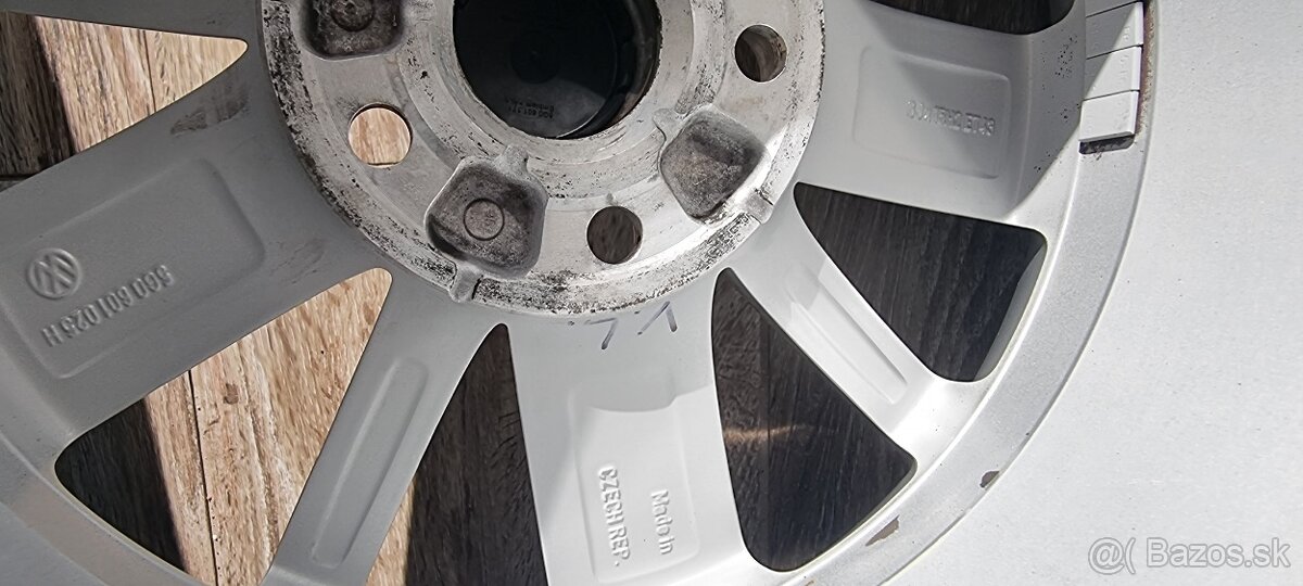 Predám originálne disky VW r15 5x112 /195/65 Continental - 10