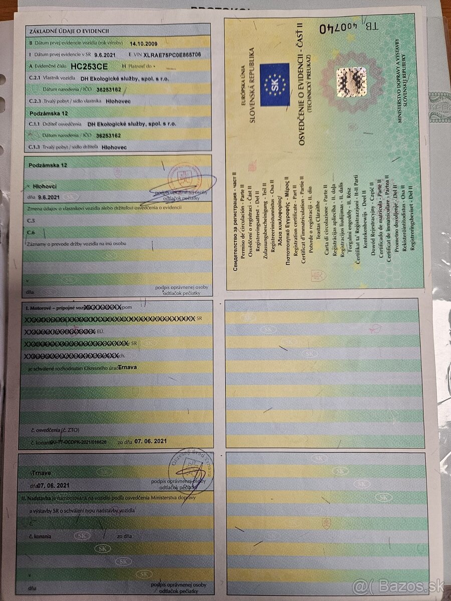 Ramenovy nosič kontajnerov DAF . - 10