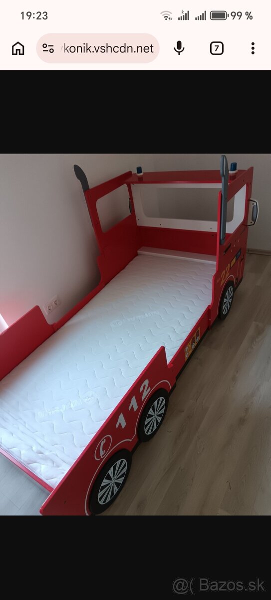 Postel požiarnicke auto - 10