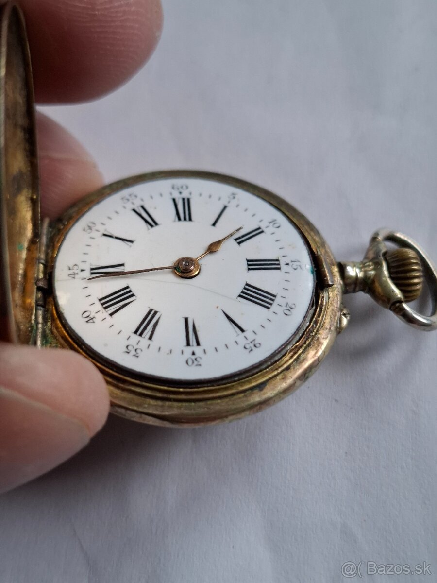 Vreckové hodinky 2 strieborné - 10