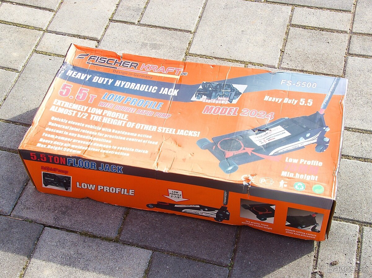 Hydraulický nízkoprofilový autozdvihák FISCHER KRAFT 5,5T - 10