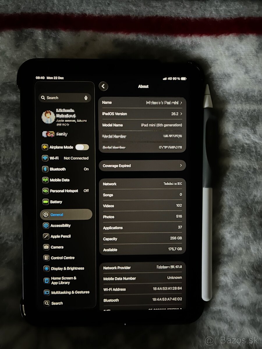 iPad mini 6 256GB Cellular Space Gray + Apple Pencil 2 - 10