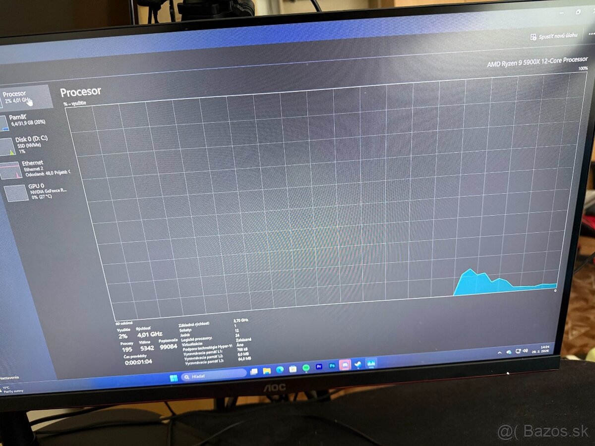Herný PC – RTX 4060 + Ryzen 9 5900X / 32GB RAM - 10