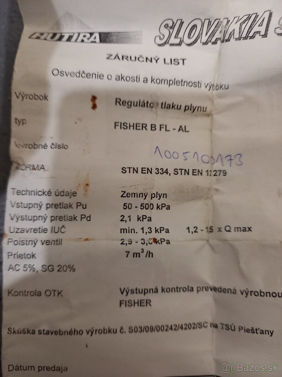 Domový regulátor Fisher,kotol,protherm - 10